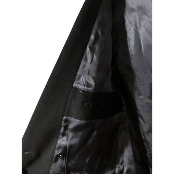 Nino Cerruti Wool Blend Overcoat 44R Jacket Double Breasted Wool Cashmere Blend - Picture 4 of 14